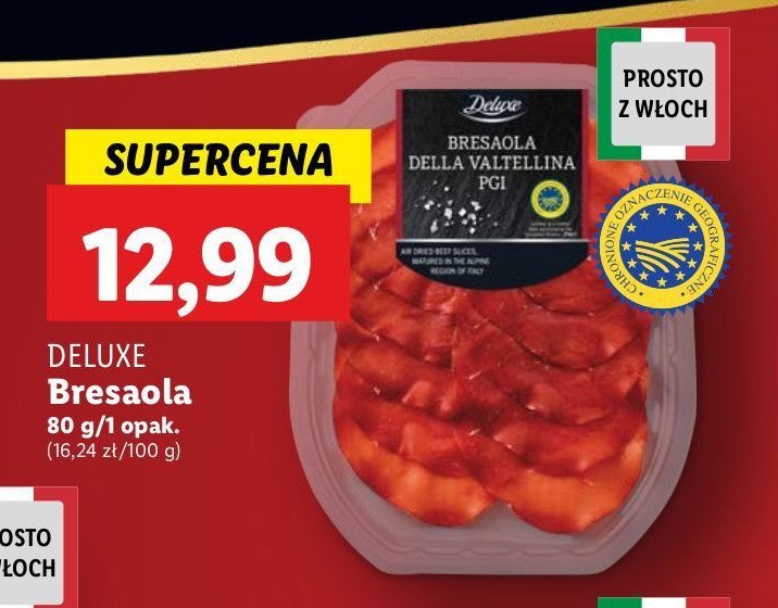 Bresaola della valtellina i.g.p. Deluxe promocja