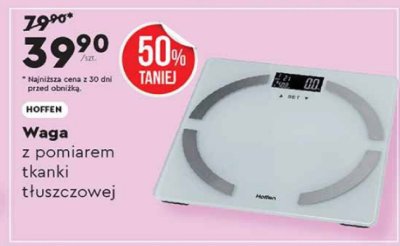 HOFFEN Waga z pomiarem tkanki tłuszczowej promocja w Biedronka