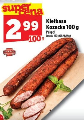 Kiełbasa Kozacka Pekpol 100 g promocja w TOPAZ