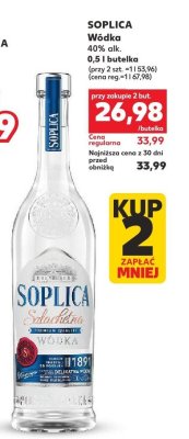 Wódka szlachetna 0,5 l Soplica promocja