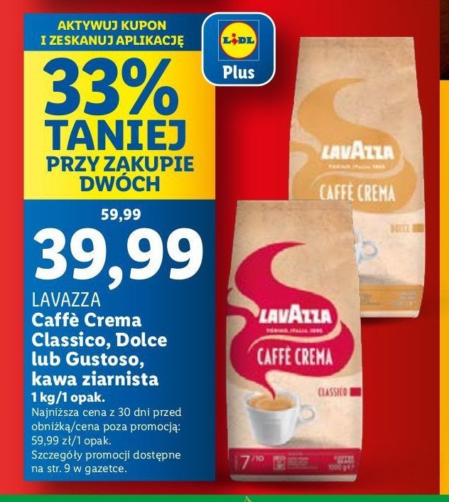 Kawa Lavazza caffe crema promocja