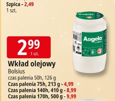 Wkład olejowy Bolsius promocja w Leclerc