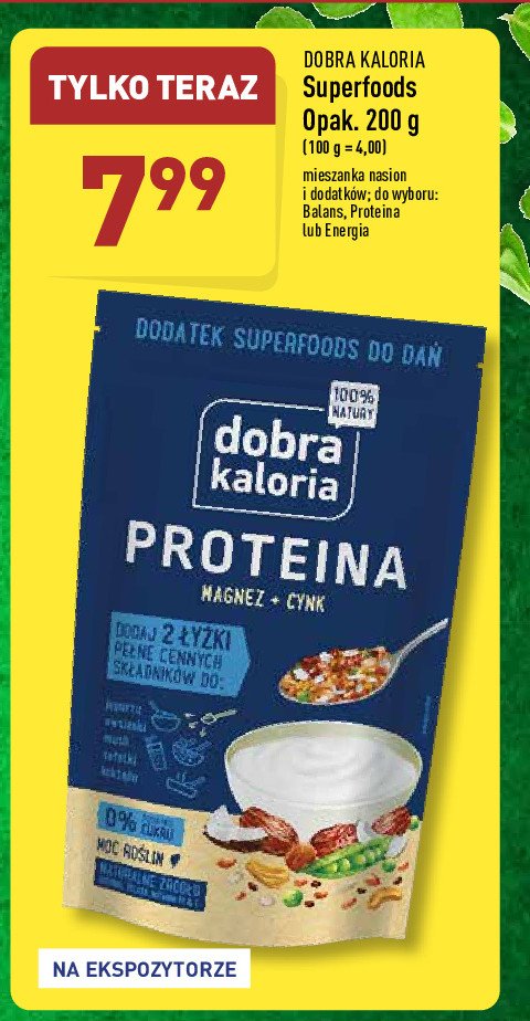 Mieszanka superfoods proteina Dobra kaloria promocja