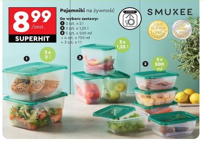 Pojemnik na żywność 2 l Smukee promocja