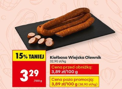 Kiełbasa Wiejska  promocja w Biedronka