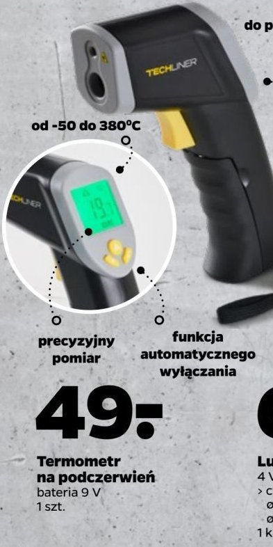 Termometr na podczerwień Techliner promocja w Netto