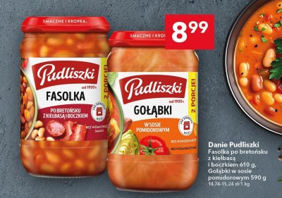 Fasolka po bretońsku z kiełbasą i boczkiem Pudliszki 610g promocja w LEWIATAN