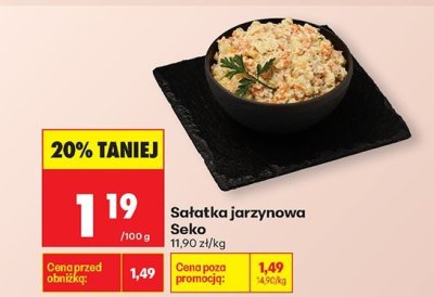 Sałatka jarzynowa  promocja w Biedronka