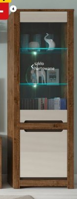 Witryna REG1W1D, SxGxW: 69x45,5x204,5 cm Ruso promocja w Black Red White