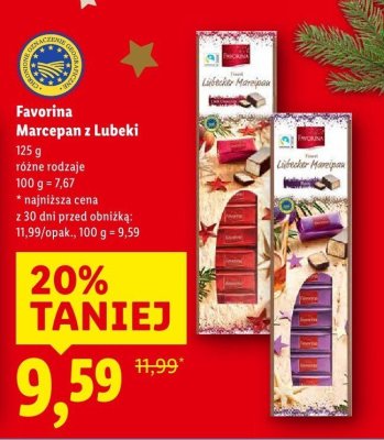 Marcepan z Lubeki Favorina Marcepan z Lubeki promocja w Lidl