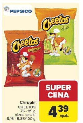 Chrupki CHEETOS różne smaki 75 - 85 g promocja w Carrefour