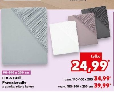 Prześcieradło 90-100 x 200 cm Liv & bo promocja