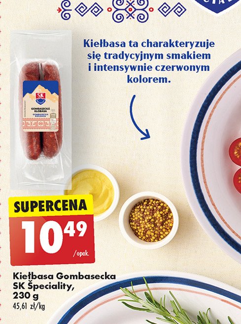 Kiełbasa gombasecka Sk speciality promocja