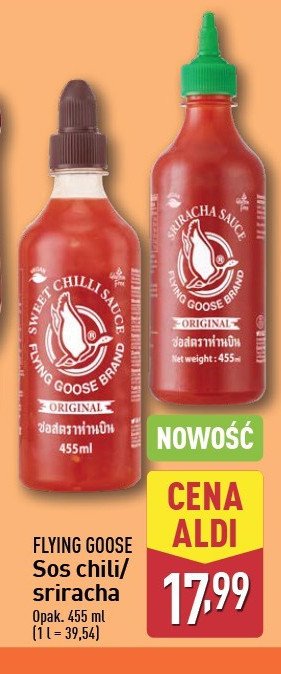 Sos sriracha pikantny chili Flying goose promocja