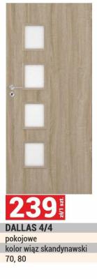 Drzwi DALLAS 4/4 pokojowe promocja w Merkury Market