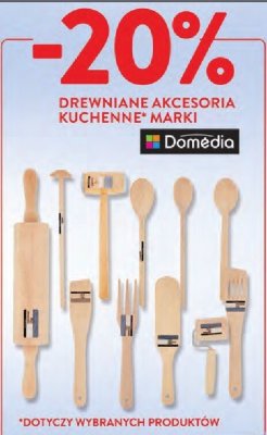 Drewniane akcesoria kuchenne Domedia promocja w Intermarche