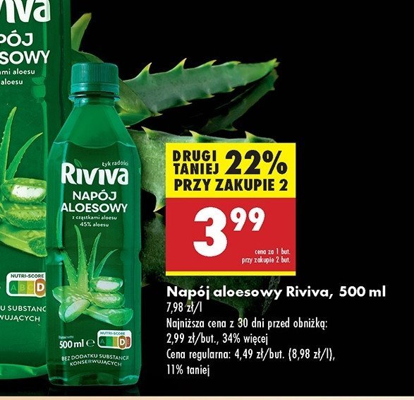 Napój aloesowy Riviva promocja