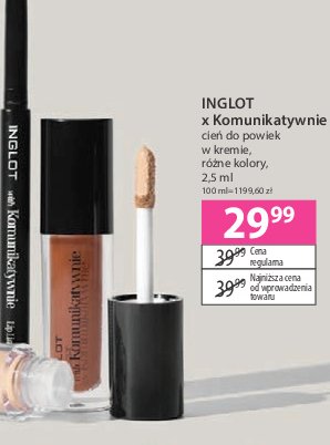 Cień do powiek w kremie Inglot x komunikatywnie promocja