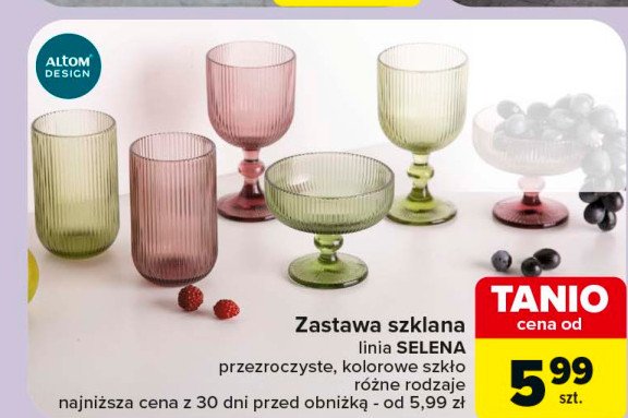 Szklanka niska selena 270 ml Altom design promocja w Carrefour