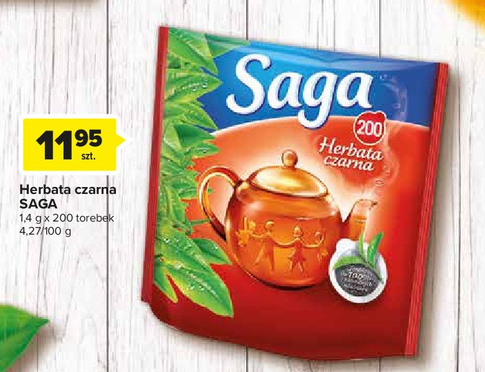 Herbata ekspresowa Saga promocje