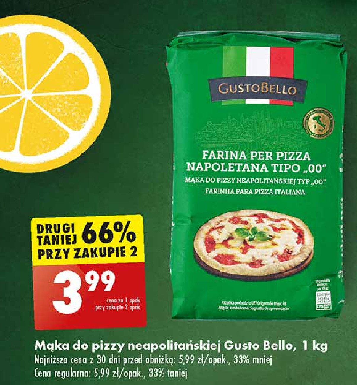 Mąka do pizzy neapolitańskiej Gustobello promocja