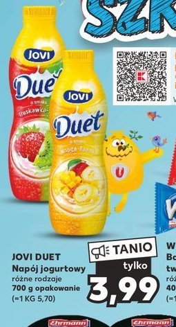 Jogurt mango-banan Jovi duet promocja