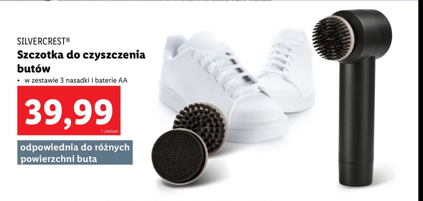 Szczotka do czyszczenia butów Silvercrest promocja w Lidl