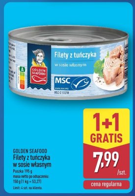 Filety z tuńczyka w sosie własnym  promocja w Aldi