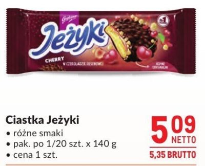 Ciastka Je偶yki r贸偶ne smaki promocja w Makro