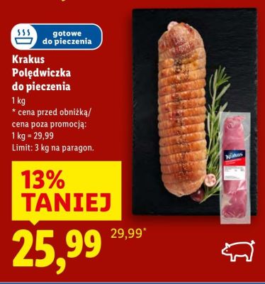 Polędwiczka do pieczenia promocja w Lidl