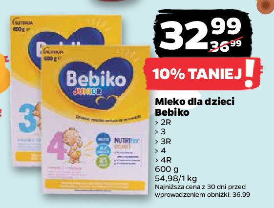 Mleko 2r Bebiko promocja w Netto