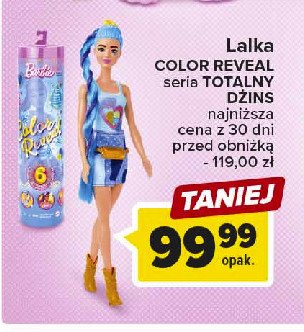 Lalka color reveal totalny d偶ins Mattel promocja
