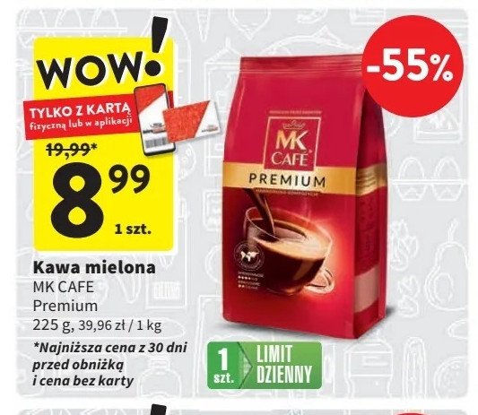 Kawa MK Cafe Premium promocja w Intermarche