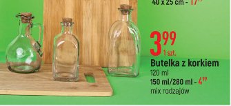 Butelka z korkiem 120 ml promocja