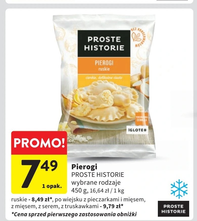 Pierogi ruskie Iglotex proste historie promocja