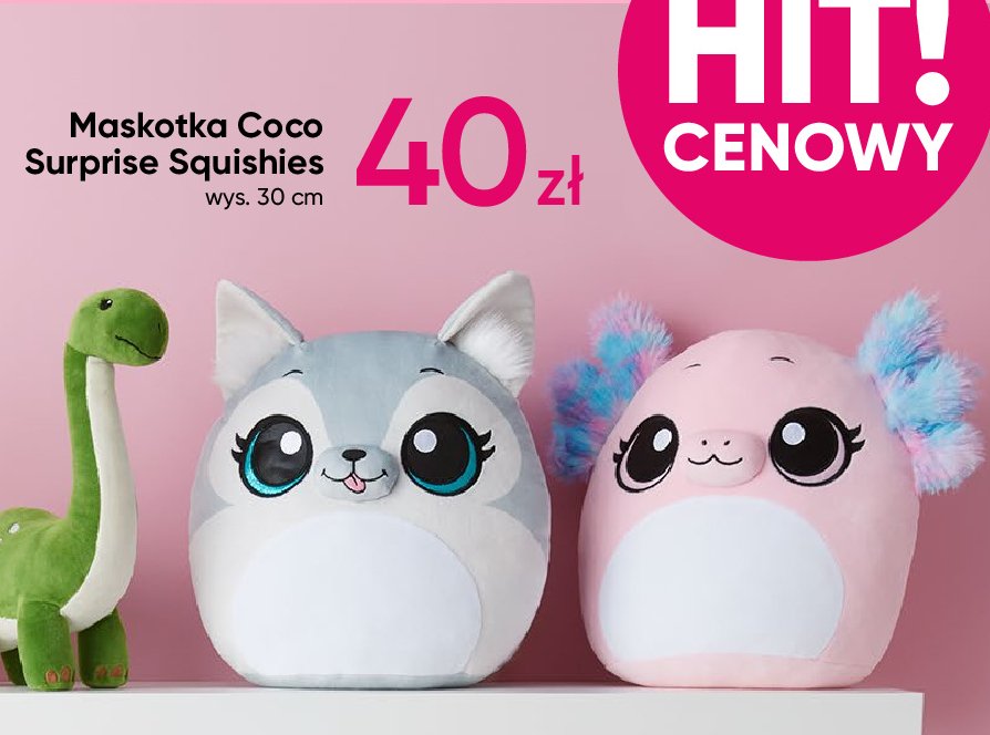 Maskotka coco surprise squishies promocja w Pepco