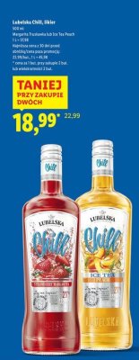 Likier Lubelska Chill Ice Tea Peach, 500 ml promocja w Lidl