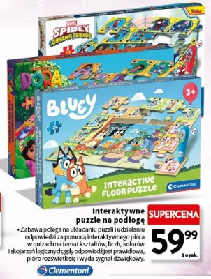Interaktywne puzzle na podłogę Clementoni Bluey promocja w Intermarche