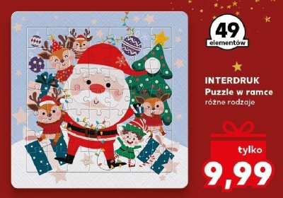 Puzzle INTERDRUK Puzzle w ramce różne rodzaje 49 elementów promocja w Kaufland