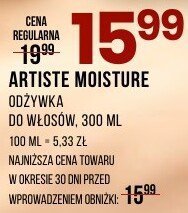 Odżywka ARTISTE MOISTURE do włosów 300ml promocja w Drogerie Natura