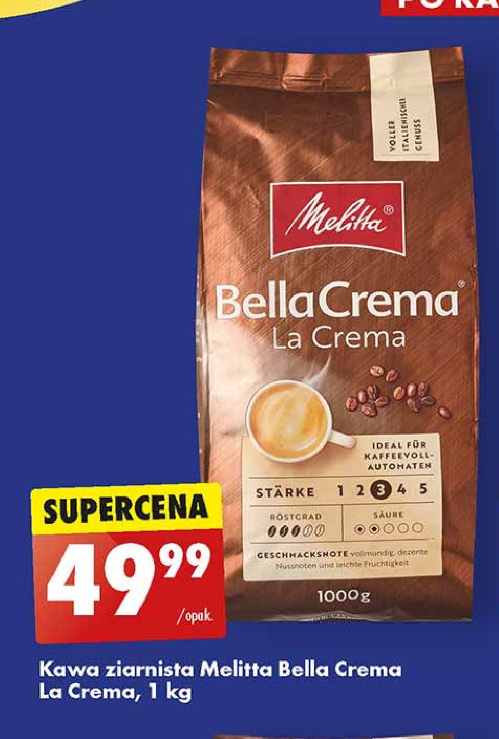 Kawa bella crema la crema Melitta promocja