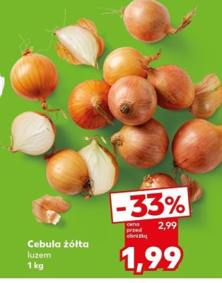 Cebula żółta luzem promocja w Kaufland