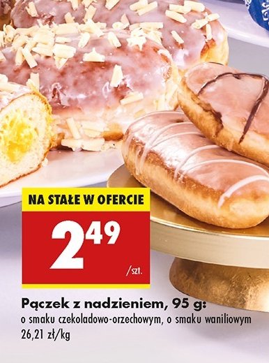 Pączek z nadzieniem waniliowym promocja