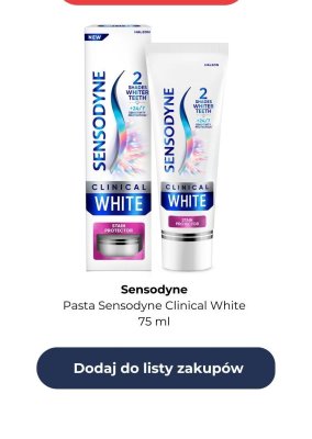 Pasta do zębów Clinical White promocja w Rossmann