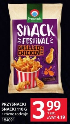 Przysnacki Snack 110 g różne rodzaje promocja w Selgros