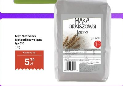 Mąka orkiszowa jasna typ 650 promocja w Dino