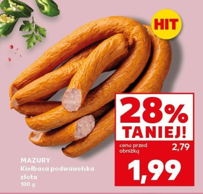 Kiełbasa podwawelska złota promocja w Kaufland