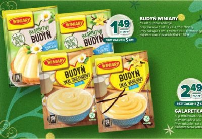Budyń Winiary różne rodzaje promocja w Stokrotka