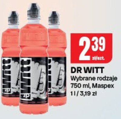 Napój izotoniczny Dr Witt promocja w Chorten