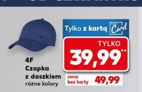 Czapka z daszkiem 4f promocja w Kaufland